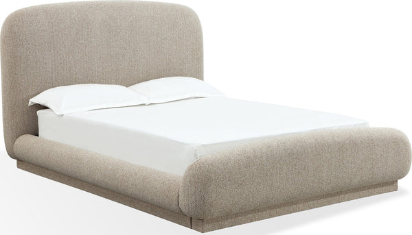 Tirimbina Chenille Upholstered Platform Bed in Hyena - View 3