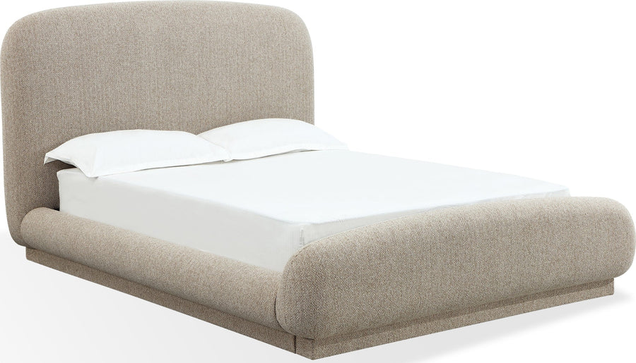 Tirimbina Chenille Upholstered Platform Bed in Hyena - View 3