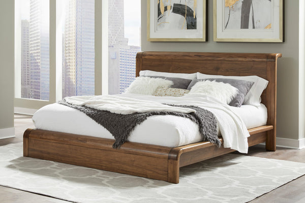 Trenton Platform Bed in English Walnut alternate view