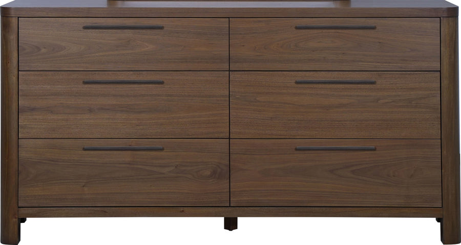 Trenton Six Drawer Dresser in English Walnut - View 3