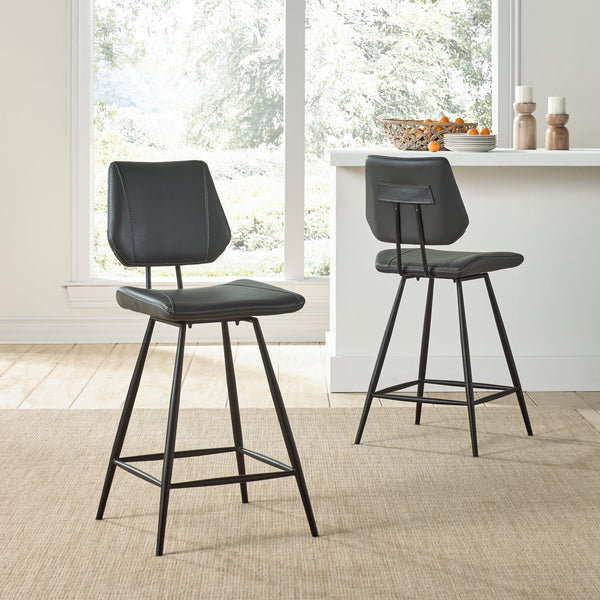 Vinson Modern Swivel Counter Stool in Cobalt alternate view
