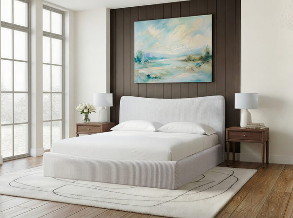 Windham Upholstered Queen Bed - Sage alternate view