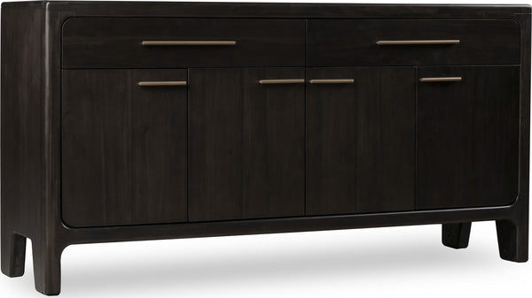 Zermatt Four Door Two Drawer Acacia Wood Sideboard in Jaguar alternate view