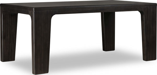 Zermatt Rectangular Acacia Wood Dining Table in Jaguar - View 3