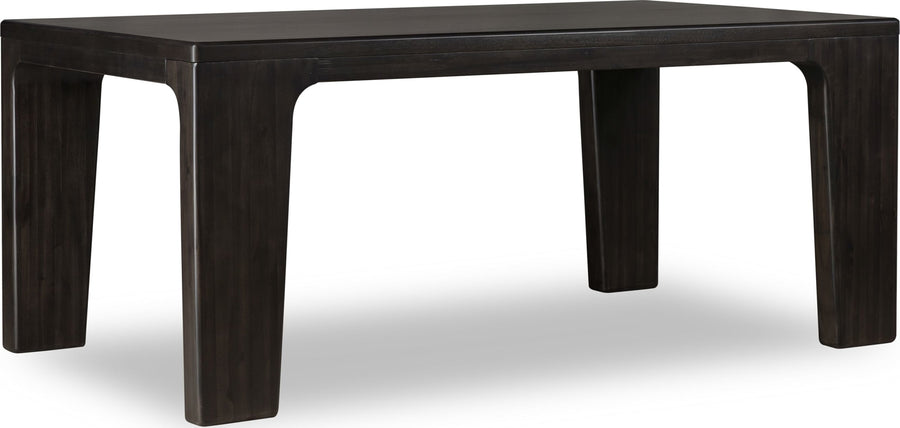 Zermatt Rectangular Acacia Wood Dining Table in Jaguar - View 3