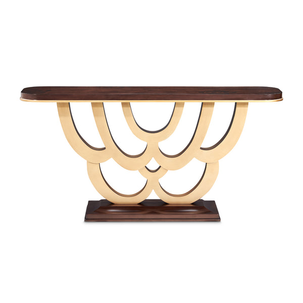 Camellia Field Console Table - Warm Pecan
