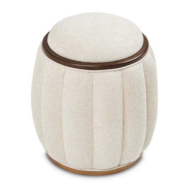 Camellia Field Round Bench - Warm Pecan alternate view