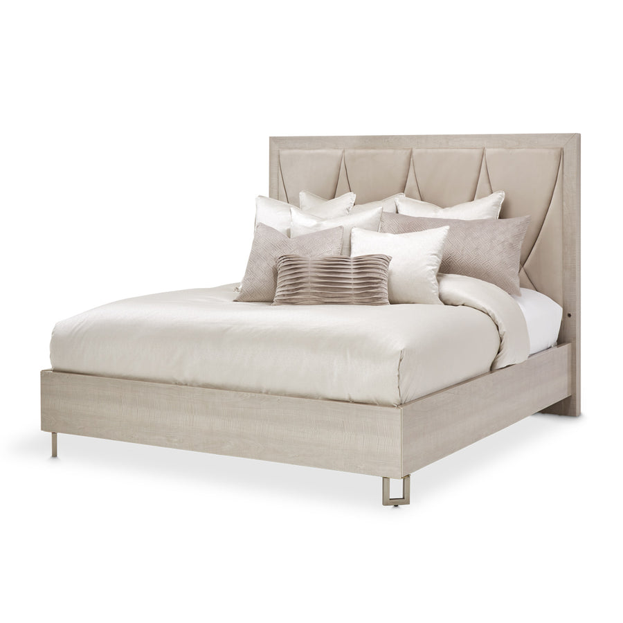 Marin Queen Panel Bed in Greige