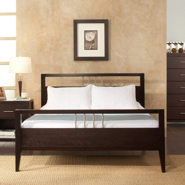 Newport Wood Platform Bed in Espresso alternate view