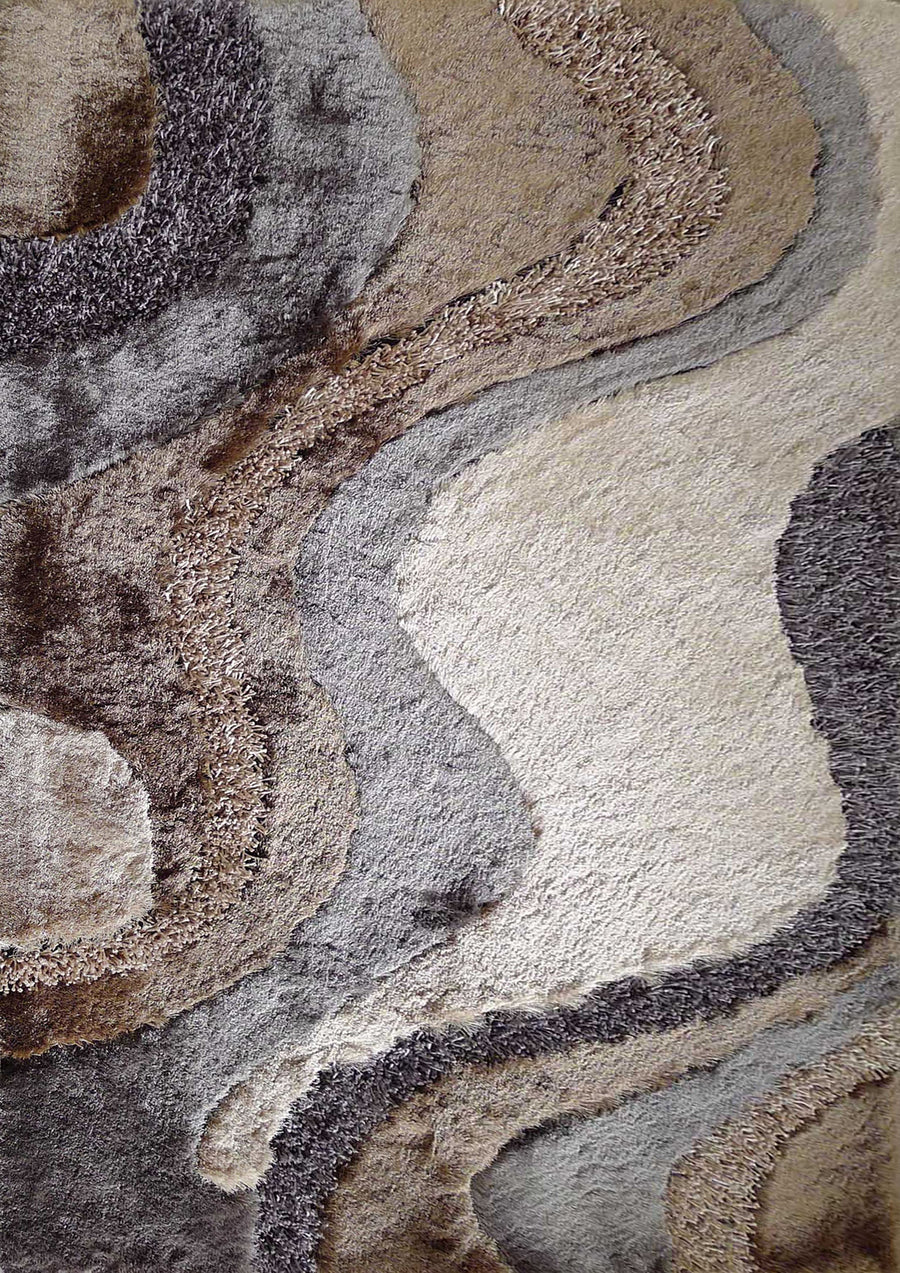 3D Design Shag Area Rug