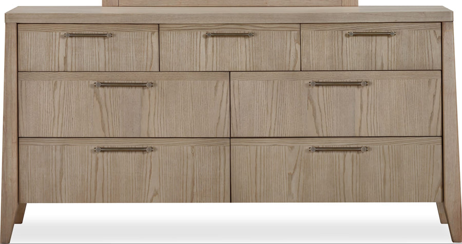 Summit Seven Drawer Ash Wood Dresser in Ginger - View 3