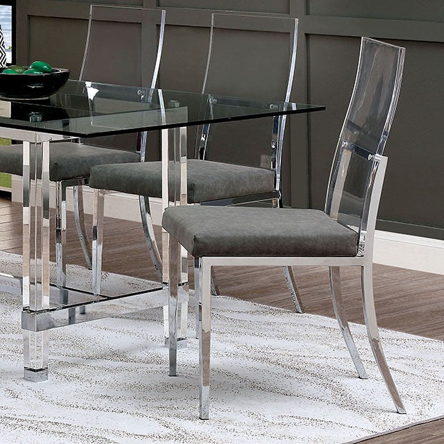 Lumina acrylic side chair