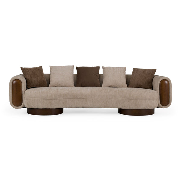 Amber Wood II Multi Color Sofa 110