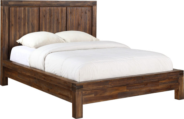 Mayfair Solid Wood Platform Bed in Brick Brown - View 4