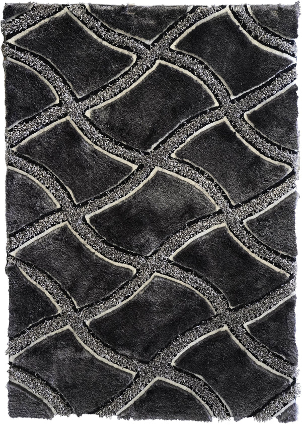 J.D.G. Design 75 Shag Area Rug (Gray)
