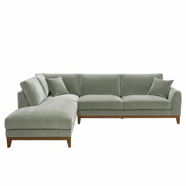 Austin Mid-Century Modern Sectional, Left Chaise