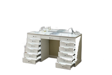 LR-004 crystal vanity with drawers open, background removed