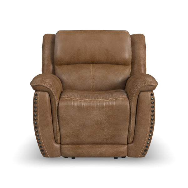 Flexsteel Beau Fabric Power Recliner with Power Headrest