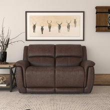 Flexsteel Beau Fabric Power Reclining Loveseat with Power Headrests