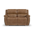 Flexsteel Beau Fabric Power Reclining Loveseat with Power Headrests