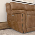 Flexsteel Beau Fabric Power Reclining Sofa with Power Headrests