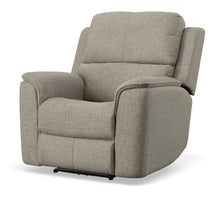 Henry Fabric Power Recliner with Power Headrest & Lumbar in Fog