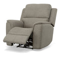 Henry Fabric Power Recliner with Power Headrest & Lumbar in Fog
