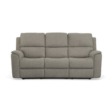 Henry Fabric Power Reclining Sofa with Power Headrests & Lumbar in Fog
