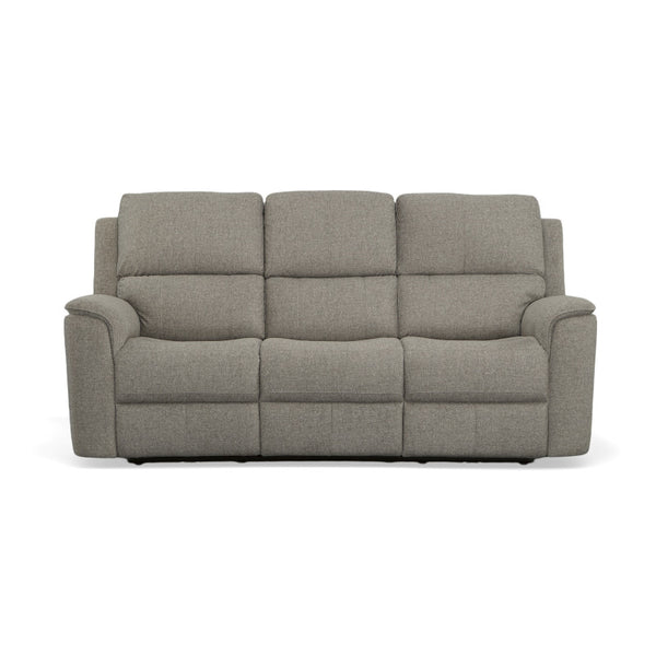 Henry Fabric Power Reclining Sofa with Power Headrests & Lumbar in Fog
