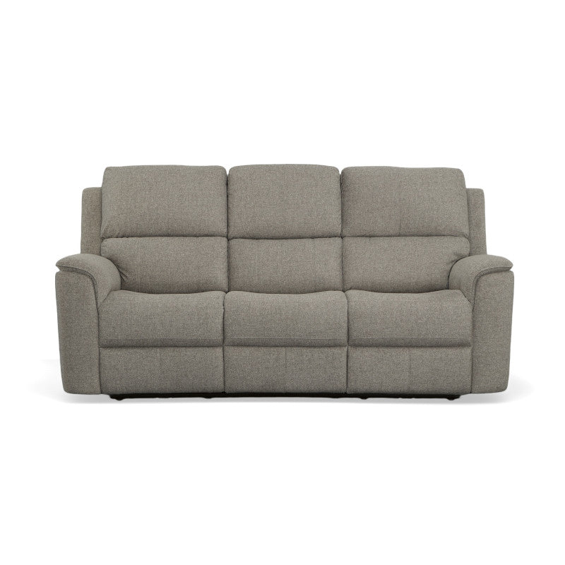 Henry Fabric Power Reclining Sofa with Power Headrests & Lumbar in Fog