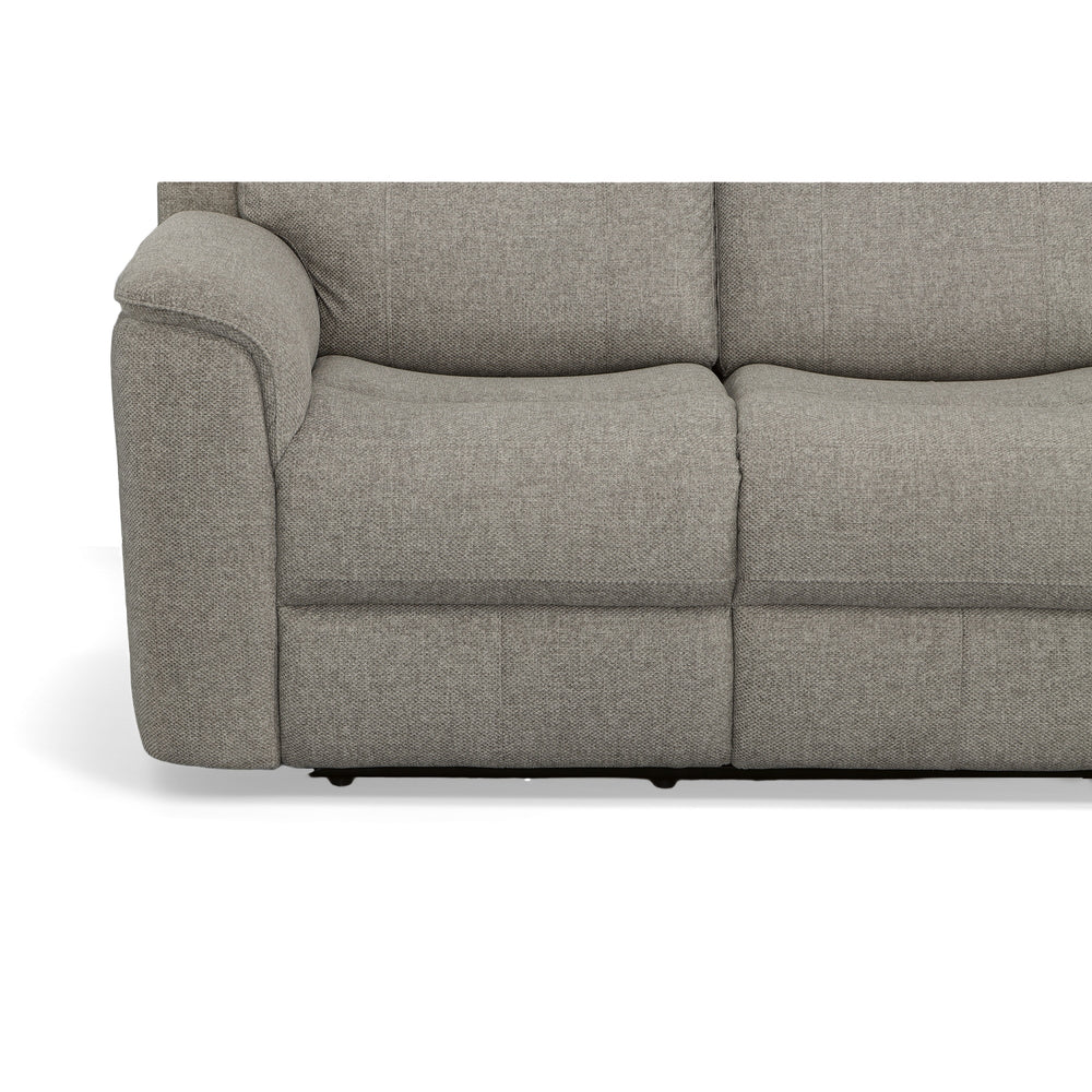 Henry Fabric Power Reclining Sofa with Power Headrests & Lumbar in Fog