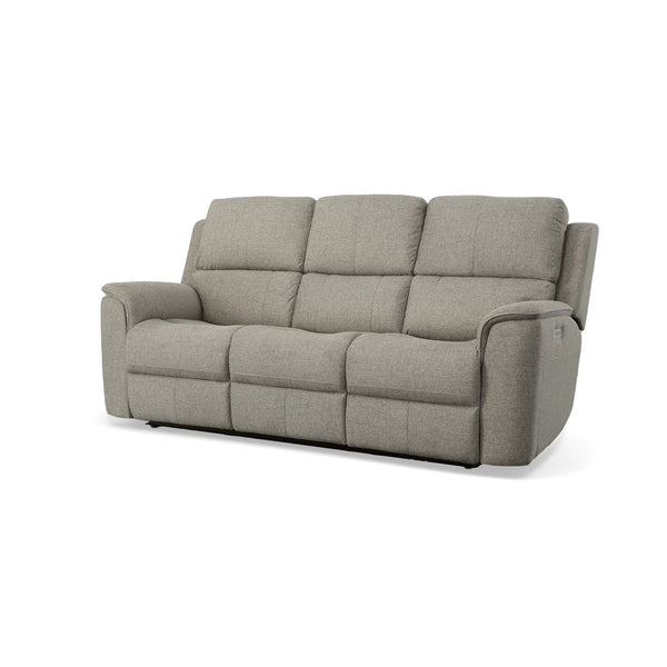 Henry Fabric Power Reclining Sofa with Power Headrests & Lumbar in Fog alternate view