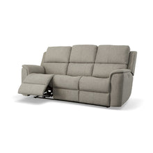 Henry Fabric Power Reclining Sofa with Power Headrests & Lumbar in Fog