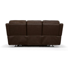Henry Leather Power Reclining Sofa with Power Headrests & Lumbar in Burnt Umber