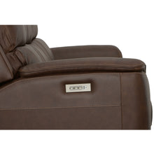Henry Leather Power Reclining Sofa with Power Headrests & Lumbar in Burnt Umber