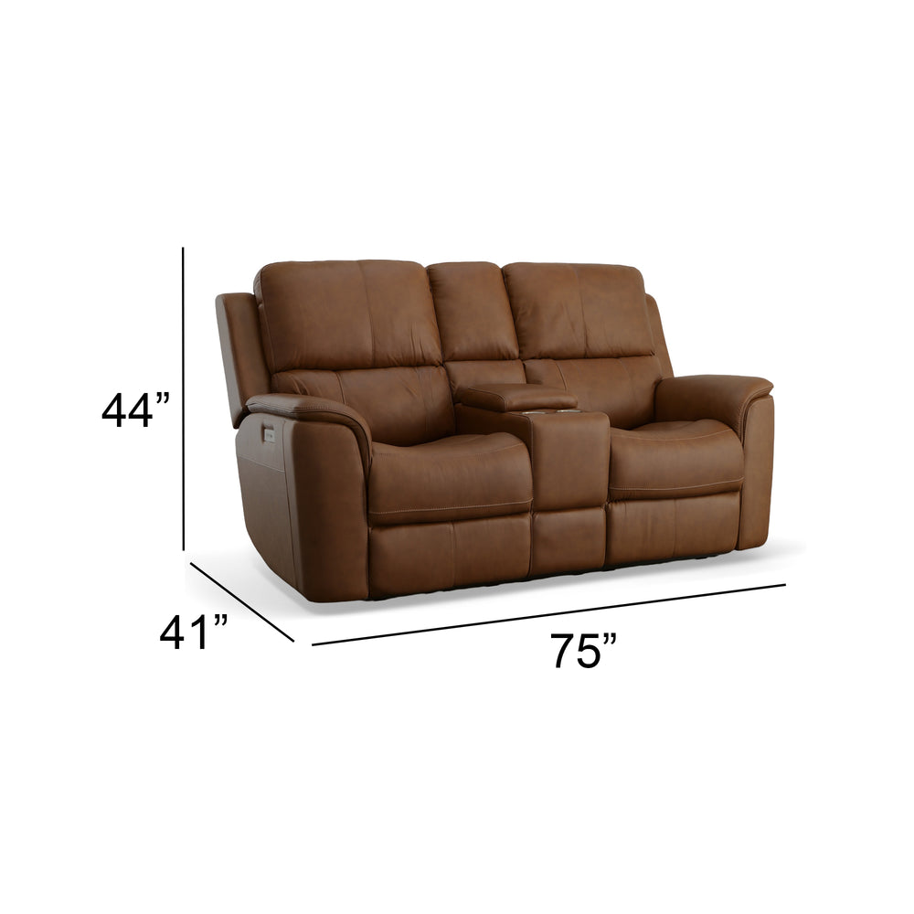 Henry Power Reclining Loveseat with Power Headrests & Lumbar