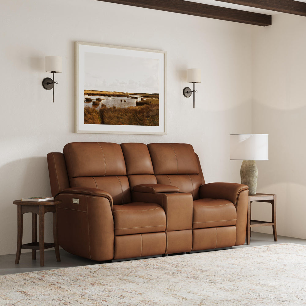 Henry Power Reclining Loveseat with Power Headrests & Lumbar