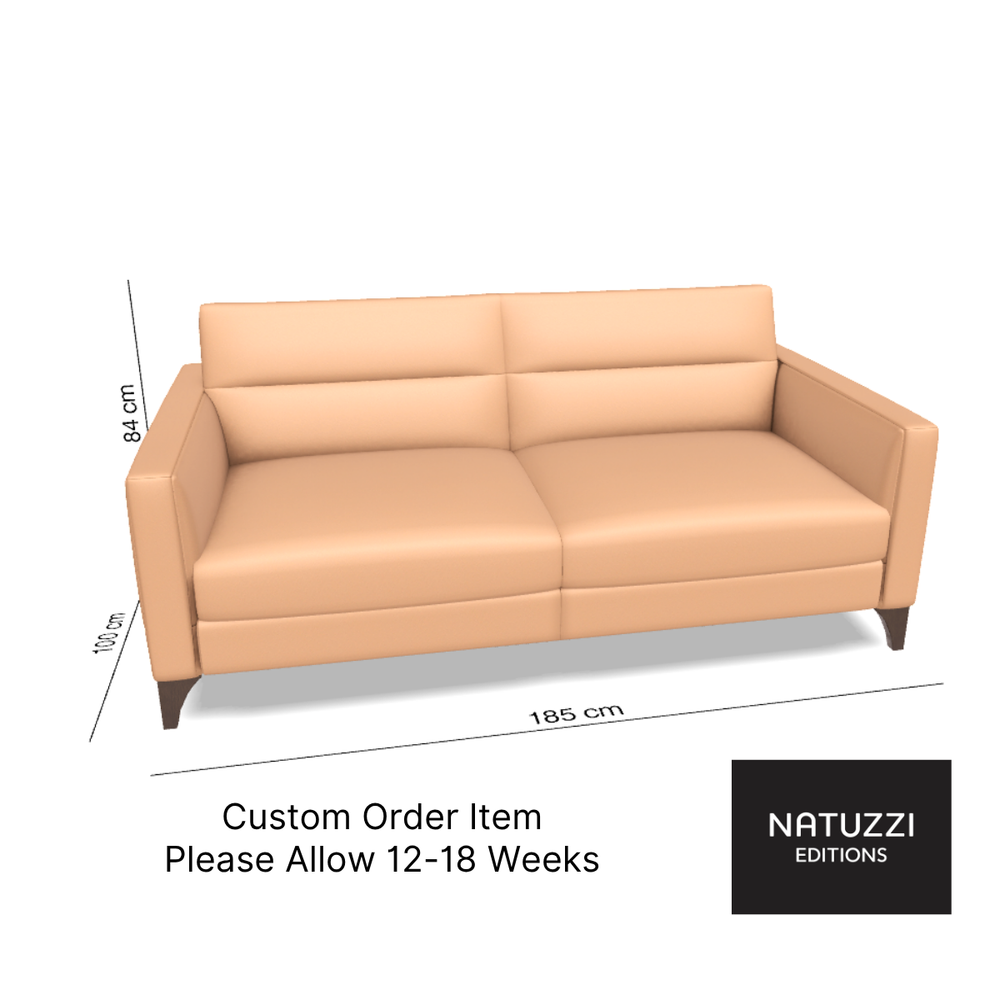 Fascino Leather Sofa Bed By Natuzzi