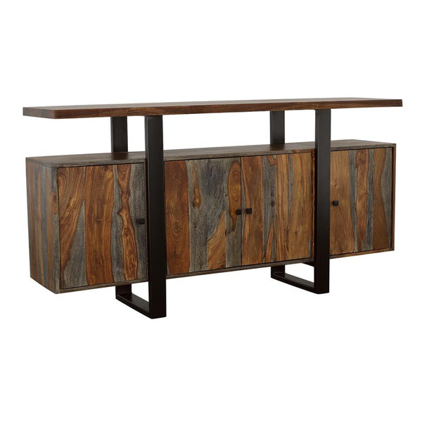 Edge River Wood 4-door Solid Wood Sideboard Buffet alternate view