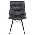 Edge River Upholstered Dining Side Chair Charcoal Grey