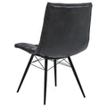 Edge River Upholstered Dining Side Chair Charcoal Grey