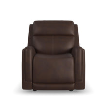 Alister Burnt Umber Leather Power Gliding Recliner with Power Headrest & Lumbar
