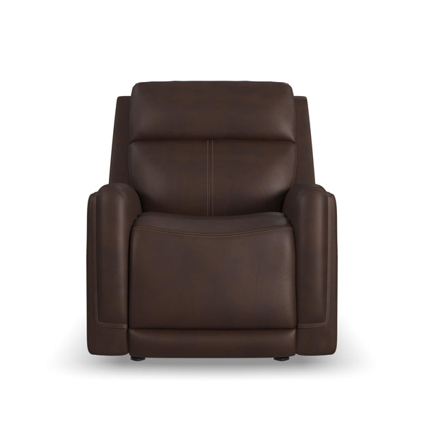 Alister Burnt Umber Leather Power Gliding Recliner with Power Headrest & Lumbar alternate view