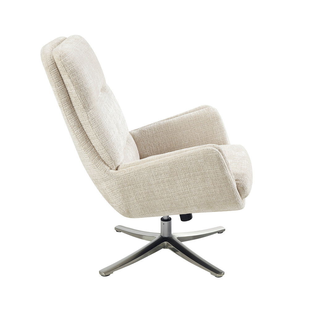 Parker Swivel Chair with Ottoman
