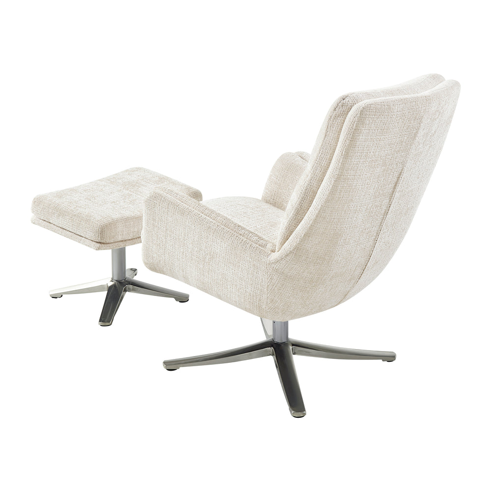 Parker Swivel Chair with Ottoman