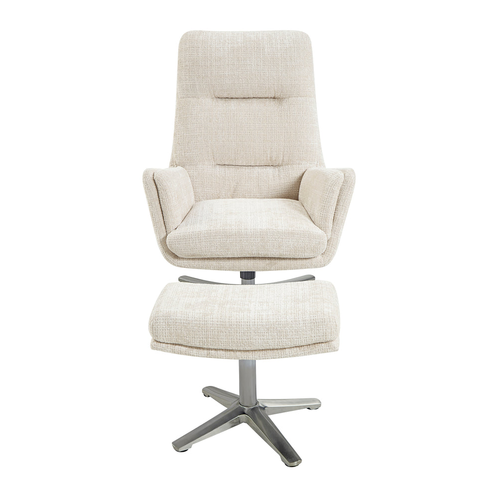 Parker Swivel Chair with Ottoman