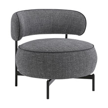Orbit Gray Chenille Swivel Barrel Chair