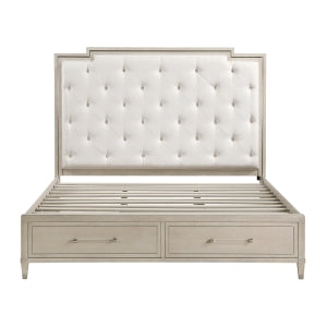 Genoa Queen Platform Bed with Footboard Storage