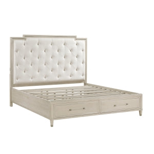 Genoa Queen Platform Bed with Footboard Storage