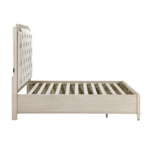 Genoa Queen Platform Bed with Footboard Storage